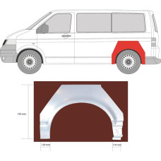 Рем заднего крыла VOLKSWAGEN TRANSPORTER V короткая база левого (пр-во KLOKKERHOLM)