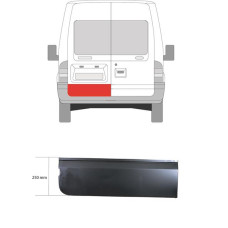 Низ задніх дверей Ford Transit 2000- (висота 250мм.) лівий (вир-во Polcar)