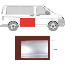 Рем боковой двери VOLKSWAGEN TRANSPORTER V высотой 80см (пр-во KLOKKERHOLM)