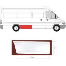 Рем заднего крыла MERCEDES SPRINTER (95- г.) длинная правого (пр-во KLOKKERHOLM)