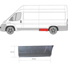 Рем заднего крыла PEUGEOT BOXER (06-14 г.) длинная левая (пр-во KLOKKERHOLM)
