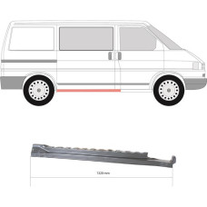 Порог VOLKSWAGEN TRANSPORTER IV под сдвижную дверь правый внутренний (пр-во KLOKKERHOLM)