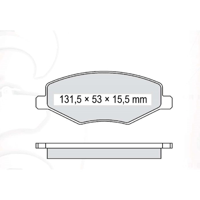 Колодки гальмівні передні CHERY Amulet 03-..., Tiggo 08-… D216SM (A11-6GN3501080) (пр-во DAFMI)