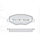 Колодки гальмівні передні CHERY Amulet 03-..., Tiggo 08-… D216SM (A11-6GN3501080) (пр-во DAFMI)