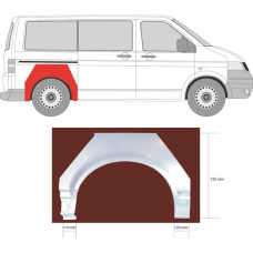 Рем заднього крила VOLKSWAGEN TRANSPORTER V коротка база правого (вир-во KLOKKERHOLM) Рем заднього крила VOLKSWAGEN TRANSPORTER V коротка база правого (вир-во KLOKKERHOLM)