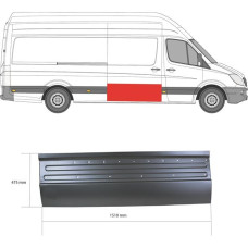 Рем боковой двери MERCEDES SPRINTER (06- г.) правой (пр-во KLOKKERHOLM)