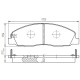 Колодки тормозные передние ГАЗEль NEXT D517E (пр-во Intelli)