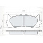 Колодки тормозные передние TOYOTA Camry V40 06-11, V40 11-… D115E (GDB3429) (пр-во Intelli)