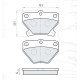 Колодки тормозные задние TOYOTA Corolla (E12) 02-07, Yaris (CP11) 99-05, Prius (NHW20) 03-09 D117E (