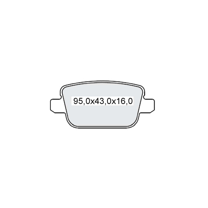 Колодки тормозные задние FORD Mondeo IV (BA) 07-14, S-Max (WA6) 06-…, Galaxy (WA6) 06-15, Kuga I 08-