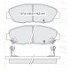 Колодки тормозные передние HONDA Accord IV 90-93, Accord V 93-98, CR-V I 95-02 D122E (GDB894) (пр-во
