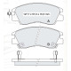 Колодки тормозные передние MITSU Pajero II 91-97, L200 92-96, L300 86-03 D123E (GDB729) (пр-во Intel