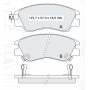 Колодки тормозные передние MITSU Pajero II 91-97, L200 92-96, L300 86-03 D123E (GDB729) (пр-во Intel