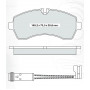 Колодки тормозные передние MB Sprinter  II (906) 06-…  // VW Crafter 06-…. D124Ei (GDB1696) (пр-во I