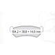 Колодки тормозные задние DAEWOO Nubira (J100, J150) 99-03  //  CHEVR Lacetti (J200) 05-… D125E (GDB3