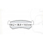Колодки тормозные задние DAEWOO Nubira (J100, J150) 99-03  //  CHEVR Lacetti (J200) 05-… D125E (GDB3