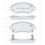 Колодки тормозные передние TOYOTA Avensis (T25) 03-08, Corolla Verso (ZDE12, CDE12, ZER, ZZE12, R1)