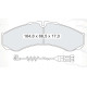 Колодки тормозные передние IVECO Dayli II 96-98, III 99-07, IV 06-11 D128E (GDB1534) (пр-во Intelli)