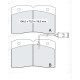 Колодки тормозные передние IVECO Dayli I 78-89, Dayli II 89-98 D129E (GDB478) (пр-во Intelli)