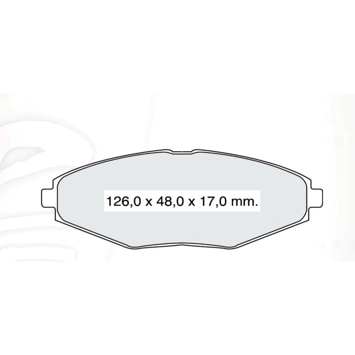 Колодки тормозные передние DAEWOO Lanos, Nexia, Matiz 0.8-1.0 (09.1998-…) //  CHERY QQ 0,8L, 1.0L D1