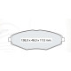 Колодки тормозные передние DAEWOO Lanos, Nexia, Matiz 0.8-1.0 (09.1998-…) //  CHERY QQ 0,8L, 1.0L D1