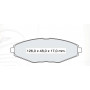 Колодки тормозные передние DAEWOO Lanos, Nexia, Matiz 0.8-1.0 (09.1998-…) //  CHERY QQ 0,8L, 1.0L D1