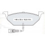 Колодки тормозные передние VW Golf IV 08.97-06.05, Polo Sedan (9A4) 03-…, Jetta IV 11-... // AUDI A3
