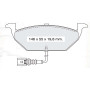 Колодки тормозные передние VW Golf IV 08.97-06.05, Polo Sedan (9A4) 03-…, Jetta IV 11-... // AUDI A3