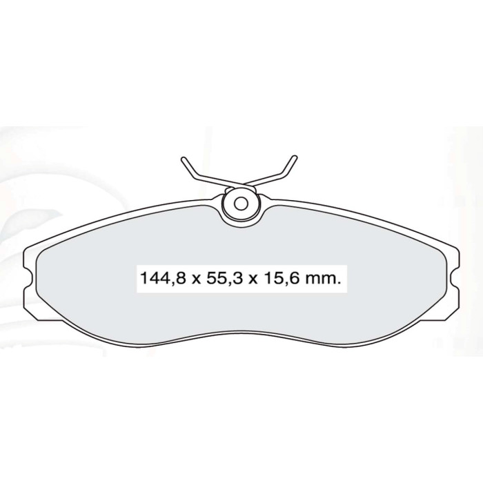 Колодки тормозные передние NISSAN Terrano II (R20) 92-07, Serena 95-01  //  FORD Maverick 93-98 D138