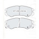 Колодки тормозные передние OPEL Frontera A, B 92-02, Monterey A, B 92-99  //  ISUZU Trooper 91-08 D1