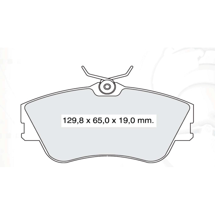 Колодки тормозные передние VW Transporter T4 (no vent) 15