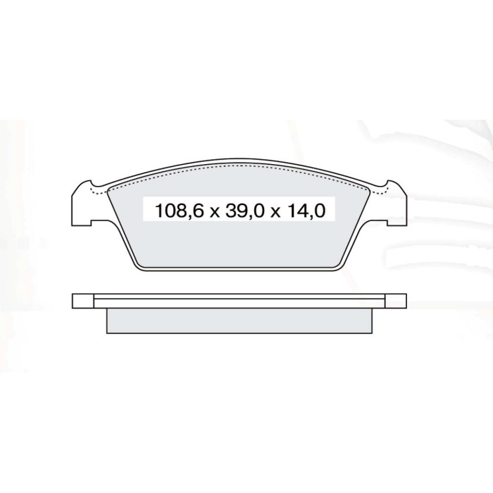 Колодки тормозные передние DAEWOO Tico (KLY3) 95-00 D143E (GDB3108) (пр-во Intelli)