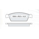 Колодки тормозные передние DAEWOO Tico (KLY3) 95-00 D143E (GDB3108) (пр-во Intelli)