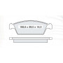 Колодки тормозные передние DAEWOO Tico (KLY3) 95-00 D143E (GDB3108) (пр-во Intelli)