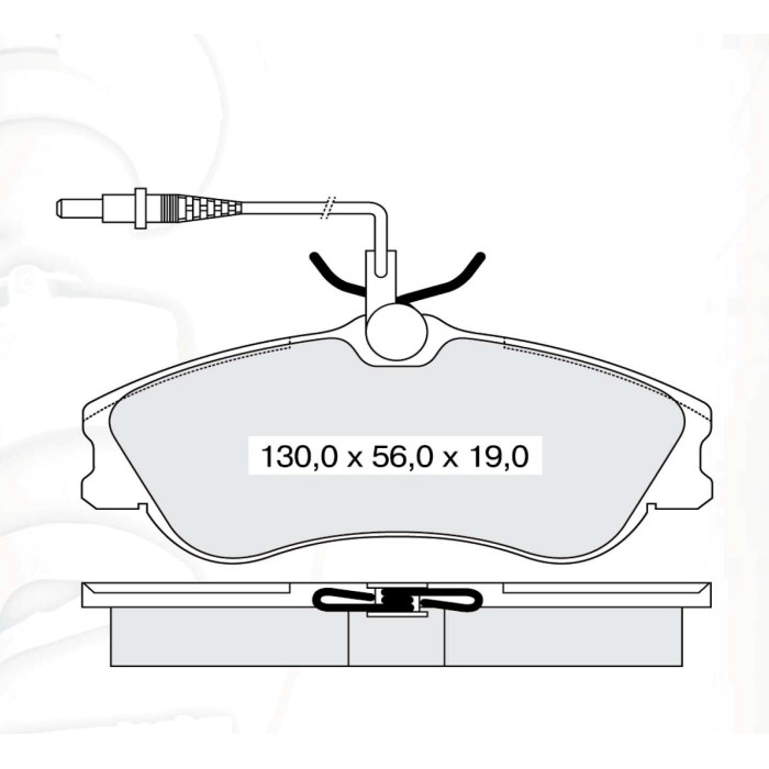 Колодки тормозные передние CIT Berlingo 96-…, Xsara 97-05  //  PEUG 206 05-…, 306  97-02, Partner 96