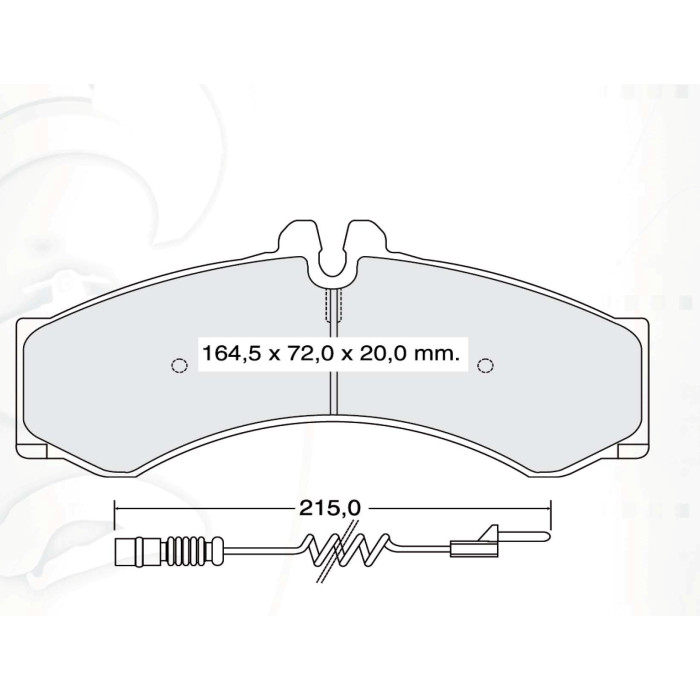 Колодки тормозные передние MB Sprinter (901, 902, 903, 904, 906, 909) 95-…, Vario 96-…  //  VW LT II