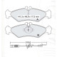 Колодки тормозные задние MB Sprinter (901, 902, 903) 95-... //  VW LT II 28-35, 28-46 96-06 D147E (G