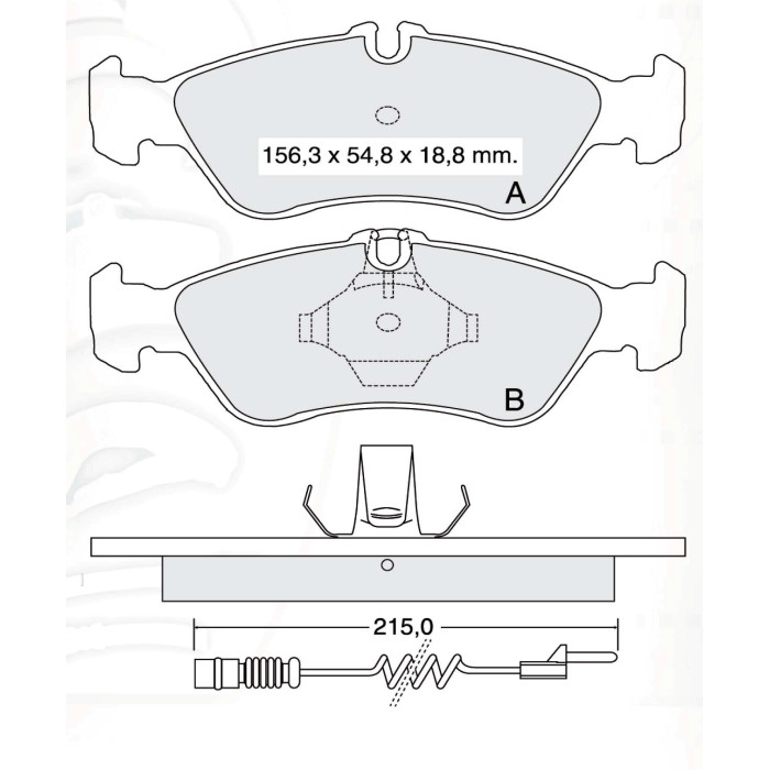 Колодки тормозные задние MB Sprinter (901, 902, 903, 904, 909) 95-…, G-Classe (W463) 90-... //  VW L
