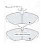 Колодки тормозные задние PEUG Boxer 94-02  // FIAT Ducato 94-02  //  CIT Jumper 94-02 D149Ei (GDB110