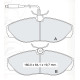 Колодки тормозные передние PEUG Boxer 94-02  // FIAT Ducato 94-02  //  CIT Jumper 94-02 D150E (GDB11