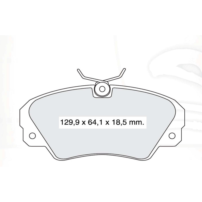 Колодки тормозные передние OPEL Omega A, B 2.5, 3.0 90-00 D152E (GDB957) (пр-во Intelli)