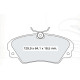Колодки тормозные передние OPEL Omega A, B 2.5, 3.0 90-00 D152E (GDB957) (пр-во Intelli)
