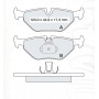 Колодки тормозные задние BMW 5-th (E39) D154E (GDB1265) (пр-во Intelli)