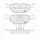 Колодки тормозные задние BMW 5-th (E39) D154Ei (GDB1265) (пр-во Intelli)