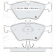 Колодки тормозные передние MB C-Classe (W202), E-classe (W210), S-classe (C140), CLK (C208) 95-04 D1