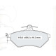 Колодки тормозные передние VW Passat V 96-00  //  AUDI A4 (8D2) 94-00 D161E (GDB1266) (пр-во Intelli