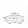 Колодки тормозные передние VW Passat V 96-00  //  AUDI A4 (8D2) 94-00 D161E (GDB1266) (пр-во Intelli