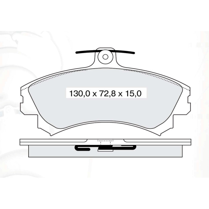 Колодки тормозные передние MITSU Carisma 95-06, Space Star 98-04 //  VOLVO S40/V40 95-04 D169Ei (GDB