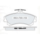 Колодки тормозные передние MITSU Carisma 95-06, Space Star 98-04 //  VOLVO S40/V40 95-04 D169Ei (GDB