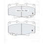 Колодки тормозные передние TOYOTA Landcruiser 70, 80 84-97, Hi-Lux I, II 79-84, 4 Runner 90-95 D172E